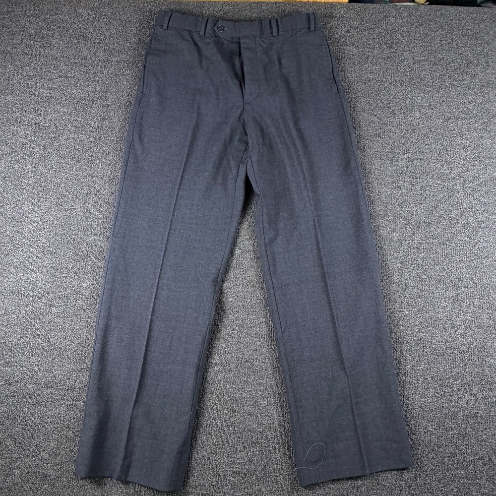 Brooks Brothers Wool Pants Mens 34x31 (Fits 32x30) 346 Stretch Charcoal Gray